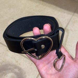 heart shaped buckle belt